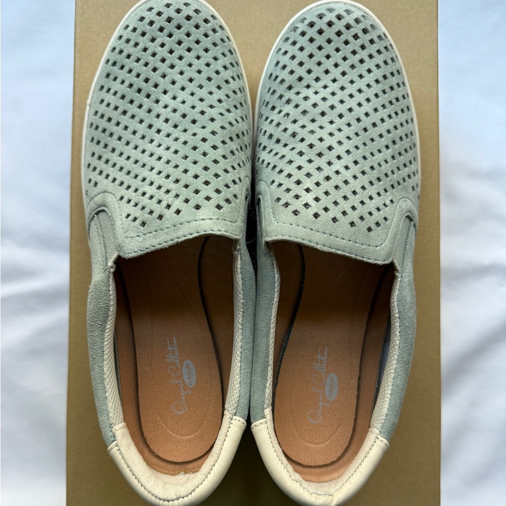 Dr Scholls Scout Blue Suede Slip On